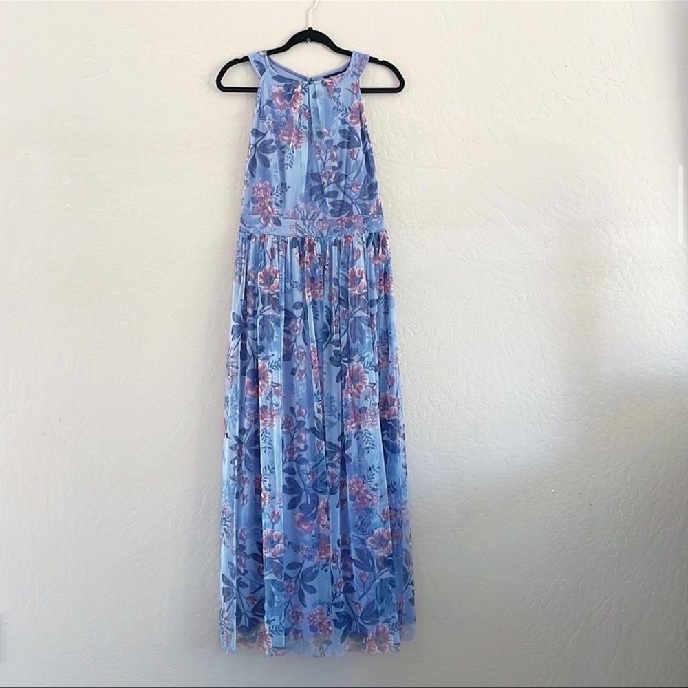 🌿Final Sale Candalite Blue‎ Floral Maxi Dress